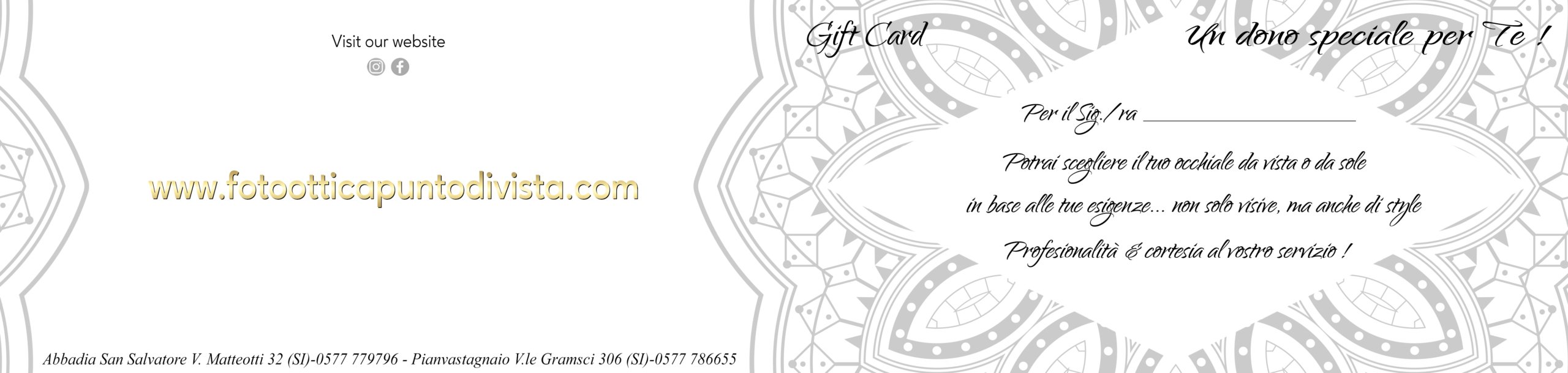 Gift-Card oro 2021
